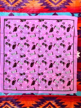 Pink Western Cowgirl Bandana🤠